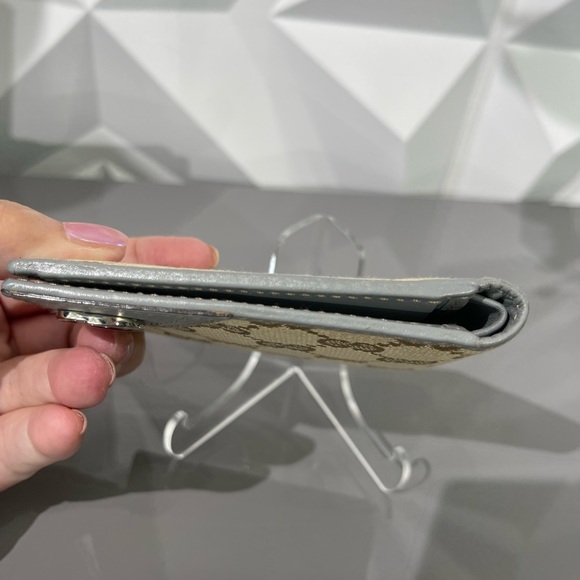 GUCCI Wallet GG Supreme 597609 Leather Grey Men's Women's - Picture 11 of 14